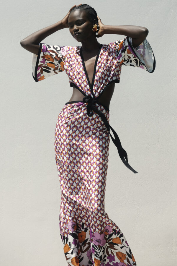 Cutout floral dress - Image 3