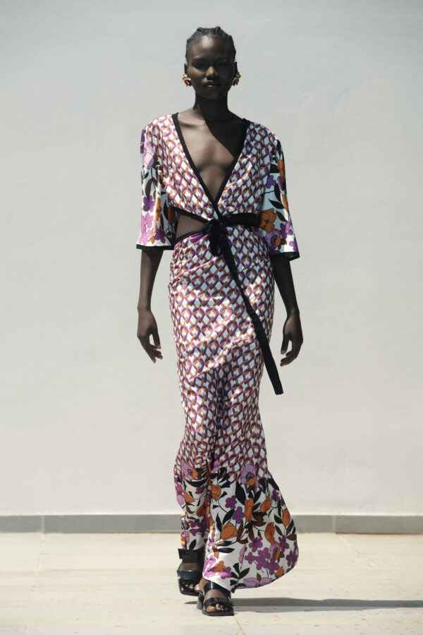 Cutout floral dress - Image 2