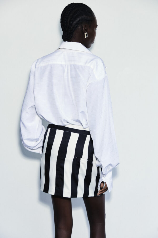 Mini striped skirt - Image 2